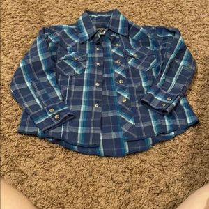 Wrangle boy button up